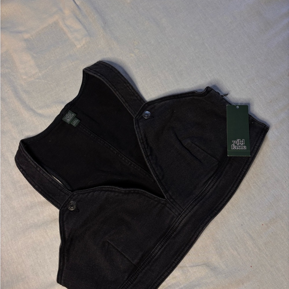 Wild Fable Black Crop Top